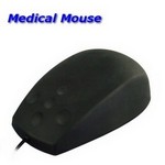 Medical Mouse Wasserfeste PC-Maus schwarz